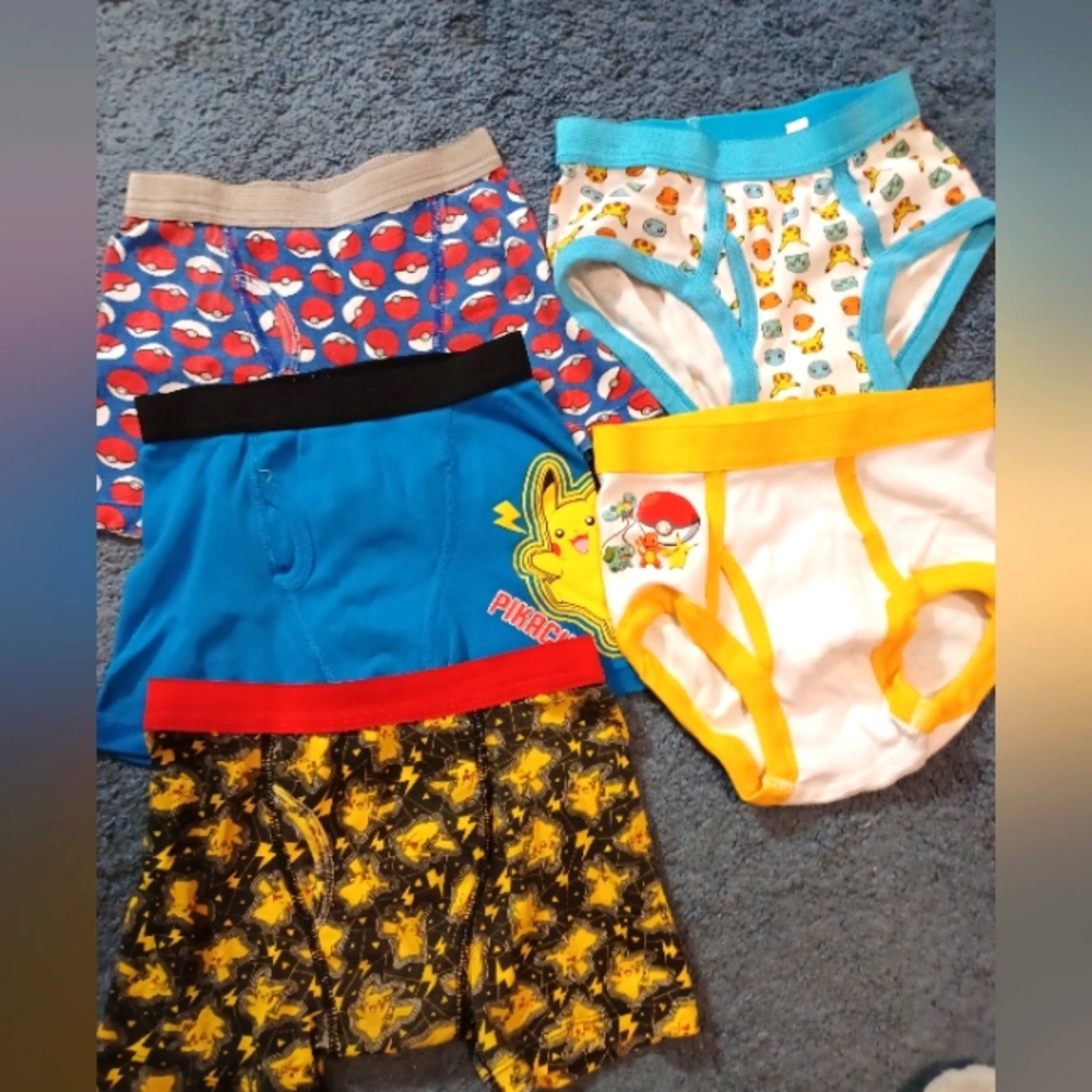 5 new pairs of Pokémon underwear